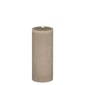 Uyuni stompkaars pillar candle sandstone 7,8 x 20,3 cm